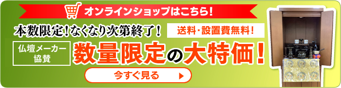ネットショップ限定!今月の大特価市
